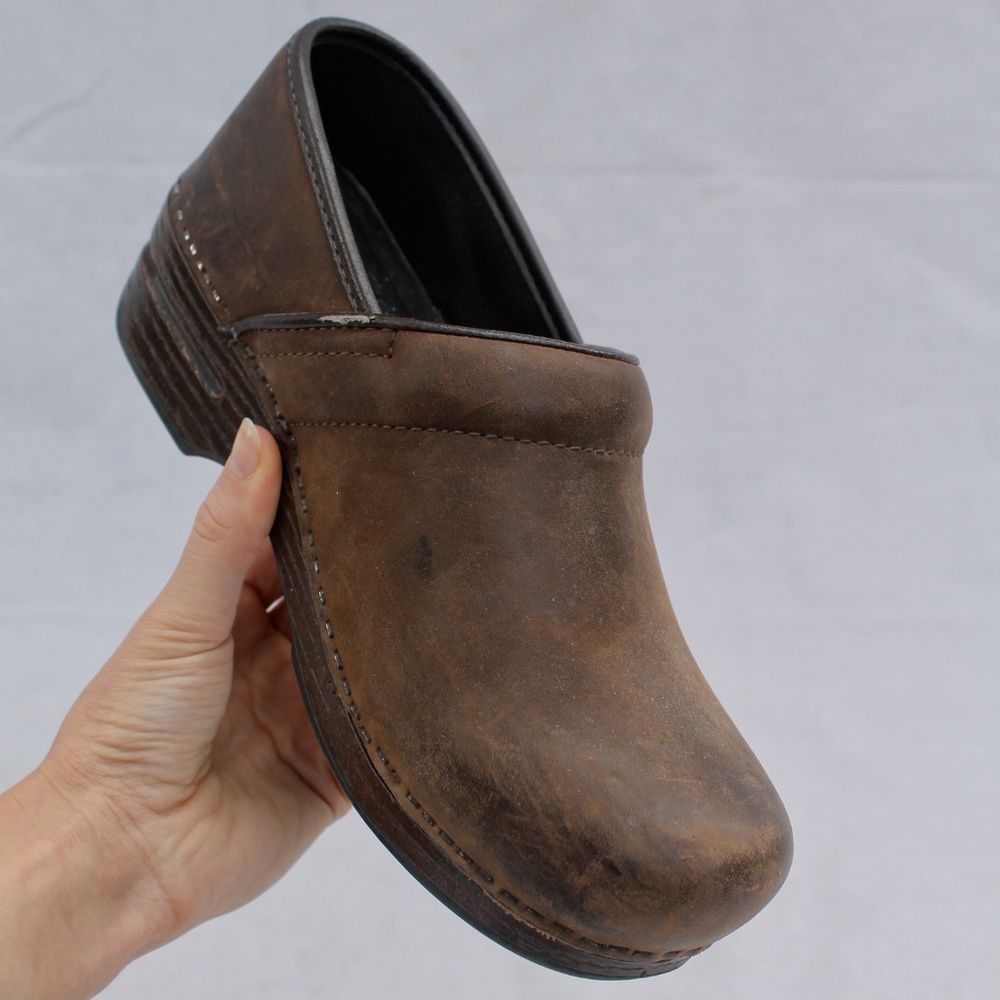 Dansko Brown Oiled Leather Clog